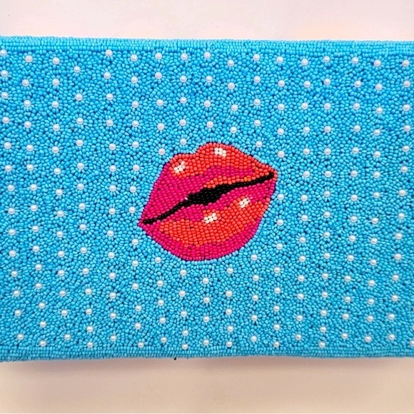 NEW! Sexy Beaded Intricate Hand Crafted High Quality Beaded Crossbody Clutch - Picture 3 of 13